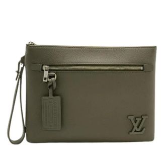 Louis Vuitton Pre-owned Clutches, male, Green, Size: ONE SIZE Pre-owned Clutch Bag