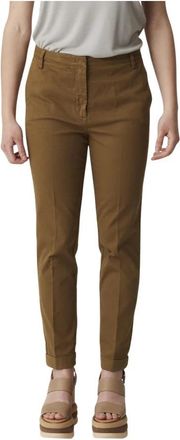 Manila Grace Chino Broek - Dames - Slim Fit Broeken - Groen - S - Broeken