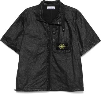 Stone Island Compass-badge shirt - men - Polyamide - M - Black