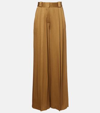 Blaz&eacute; Milano Husi satin palazzo pants