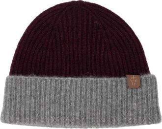 Eleventy Ribbed Cap - Heren - Hoeden - Bruin - ONE Size - Accessoires