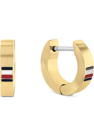Tommy Hilfiger Womens 2790586 Earrings - Gold Stainless Steel - One Size