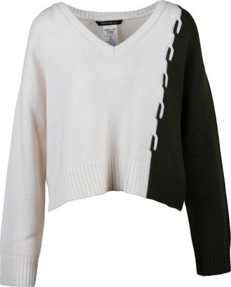 Pennyblack Truien & Vesten, Dames, Veelkleurig, S, Wol, V-hals Trui