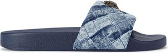 Kurt Geiger Meena denim slippers - women - Rubber/Fabric/Rubber - 36 - Blue
