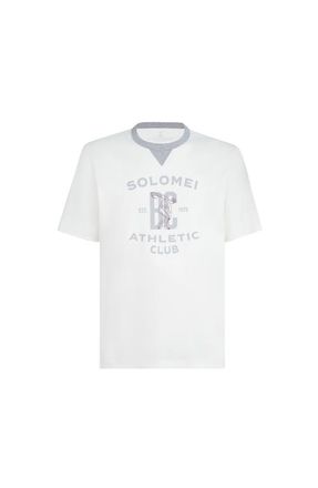 Brunello Cucinelli T-shirt with print in Off-White at Nordstrom, Size Xxx-Large Eu