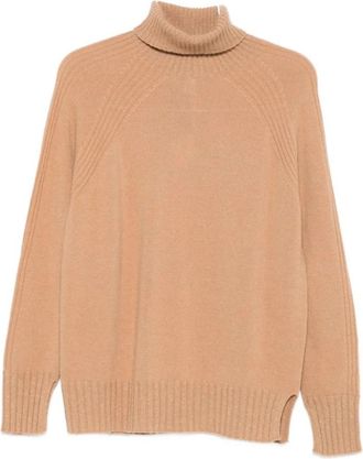 Twinset Stijlvolle Sweater Set - Dames - Coltruien - Bruin - M - Truien & Vesten