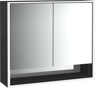 Emco Loft Armario Con Espejo Iluminado Y Estante Inferior, 800mm, 2