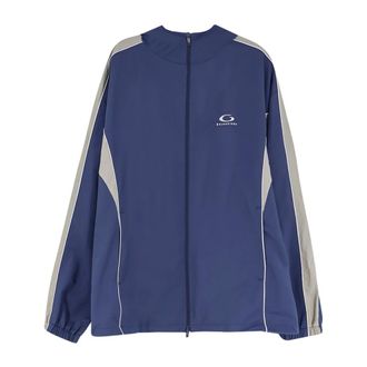 Balenciaga Tracksuit Jacket - male - Balenciaga - Light Jackets - Blue - M - Jackets