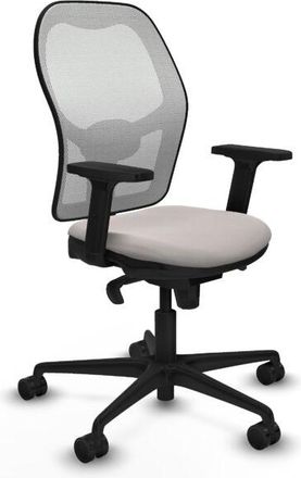 Piqueras y Crespo Piqueras Y Crespo - Jorquera Sincro Malla Blanca Similpiel Blanco Brazos 2d Base Nailon Ruedas 65mm Nailon