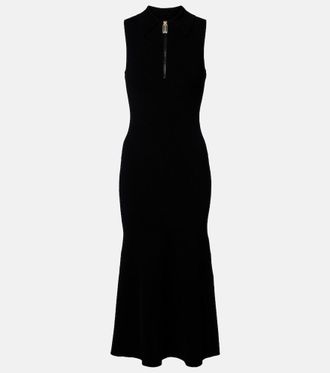Victoria Beckham Mira ribbed-knit midi dress