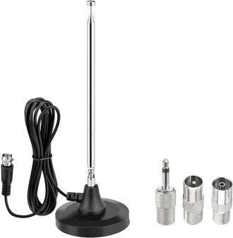 OEM Antena De Radio Fm - Antena De Radio Digital - Extensible - Base Magn&eacute;tica - Para Recepci&oacute;n Fm/dab