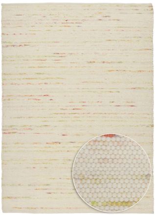 THEKO Alfombra tejida a mano en lana virgen - multi pastel 120x180 cm