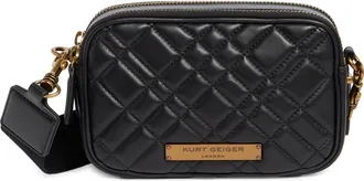 Kurt Geiger Brixton Double Zip Camera Bag in Black at Nordstrom Rack