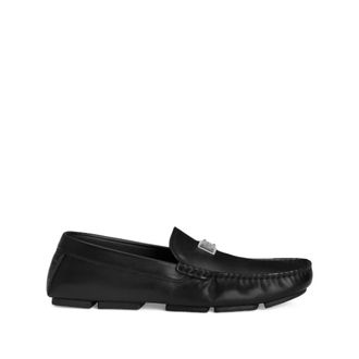 Dolce & Gabbana Loafers, male, Black, Size: 11 US DG Driver Calfskin Loafers