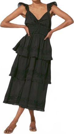 Cleobella Eliana Midi Dress In Black