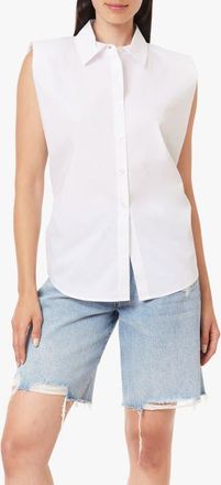 Habitual Tie Back Sleeveless Shirt in Bright White at Nordstrom, Size X-Large