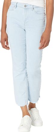 Paige Cindy High Rise Straight Crop Jeans In Kokomo With Live Hem