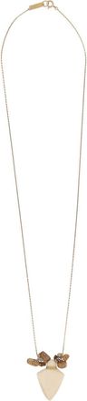 Isabel Marant Polished Triangle Pendant Brass Necklace