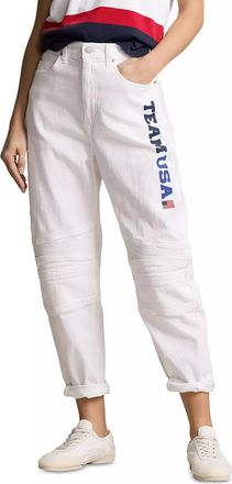 Polo Ralph Lauren Team Usa Closing Ceremony Cotton Jean In White