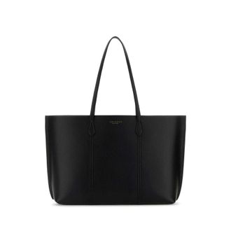 Tory Burch Black Leather Perry Shopping Bag