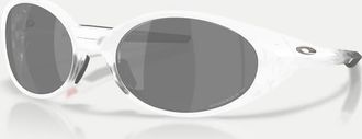 Oakley Eye Jacket Redux Seek Collection - Occhiali da sole polarizzati rettangolari opaco trasparente con lenti a specchio nere