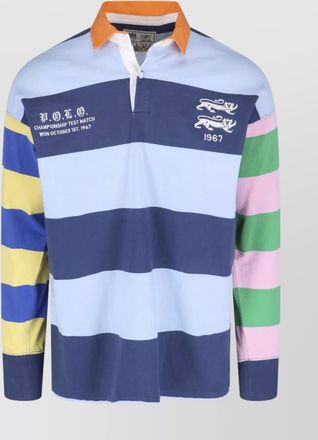 Polo Ralph Lauren short sleeves with contrast collar and striped pattern
