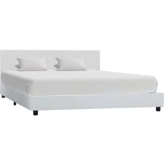 vidaXL Giroletto Bianco in Similpelle 160x200 cm - Vidaxl