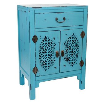 Wanderlust Deco Recibidor De Madera 1 Cajon Y 2 Puertas 48x32x75