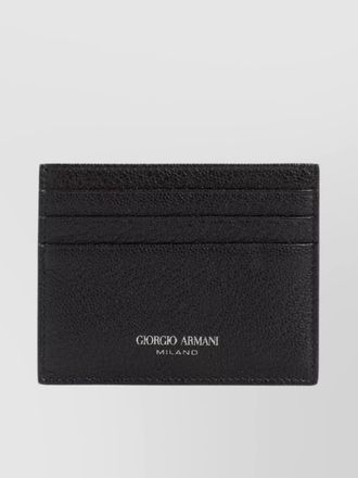 Giorgio Armani leather credit card holder