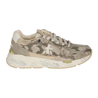 Premiata Sneakers, female, Beige, Size: 10 US Mased Sneakers