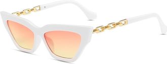 Generic Womens Outdoor Commuter Sunglasses Vacation Men Party Decoration Sun Glasses(White)