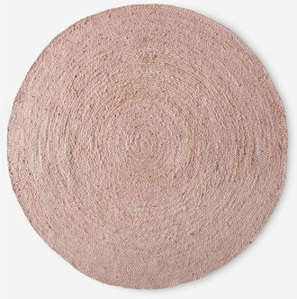 Linea Paralela Linea Paralela - Alfombra Yute Redonda Rosa &Oslash;140cm