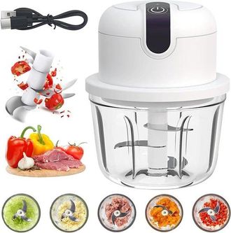 OEM Picadora Mini Inal&aacute;mbrica Con Conexi&oacute;n Usb, Ideal Para Cebollas, Frutas, Frutos Secos, Carne Y Ajo, Capacidad De 350 Ml Y Dise&ntilde;o Compacto