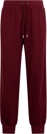 Dolce & Gabbana Maroon Drawstring Regular Joggers
