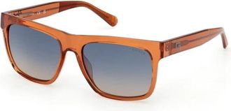 Guess Gu 00222 42X Zonnebrillen - Heren - Zonnebrillen - Oranje - 57 MM - Accessoires