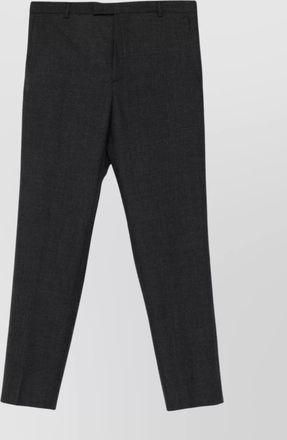 Gucci straight checked trousers with pockets and loops