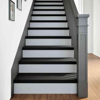vidaXL Pelda&ntilde;os De Escalera 4 Uds Madera Maciza Roble Marr&oacute;n Oscuro Vidaxl