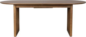 Dutchbone Massiver, ausziehbarer Design Esstisch Barlet 200-240 x 90 cm, Nussbaum