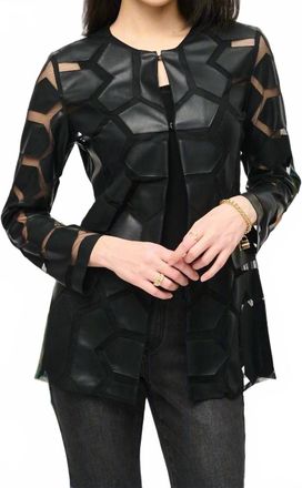 Joseph Ribkoff Geometric Jacket In Black