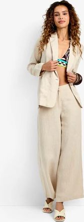 Trina Turk Azurine Blazer in Beachy Beige at Nordstrom, Size X-Large