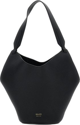 Khaite Pebbled Calfskin Mini Tote Bag with Jewelled Clasp