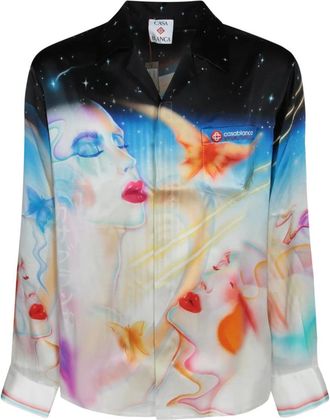 Casablanca Long Sleeve Shirt - Heren - Casual Overhemden - Veelkleurig - M - Overhemden