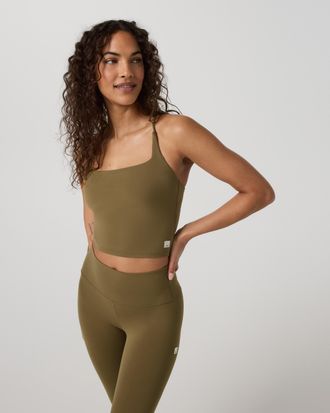 Vuori Clothing AllTheFeels Strappy Back Tank Top | Saguaro | XS, Size Extra Small