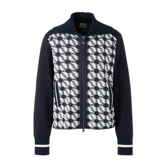 Marc Cain Cardigans, female, Blue, L, Cube Design Knit Cardigan