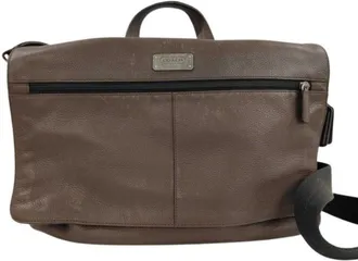 Coach Brown Leather Briefcase (Pre-Owned)