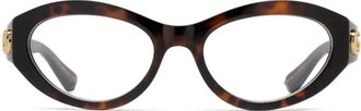 Gucci round-frame glasses - women - Acetate - 51 - Brown