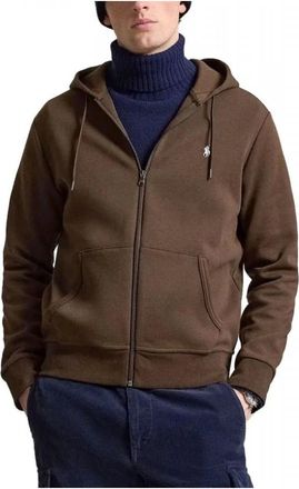 Ralph Lauren Hoodies & sweatvesten, Heren, Bruin, XL, Katoen, Double-Knit Full-Zip Hoodie
