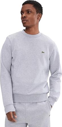 Lacoste Classic Fit Fleece Sweatshirt Mens Sweatshirt Grey : 7 (2XL), Cotton