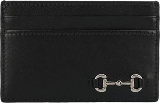 Gucci 25 Horsebit Card Holder Black 846952-AAFP1-1000