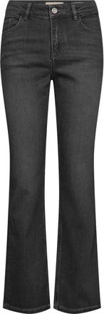 Mos Mosh Hoge Taille Flare Jeans Grijs - Dames - Bootcut Jeans - Grijs - W28 - Katoen - Jeans